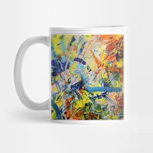 Explore - colorful abstract acrylic painting Mug